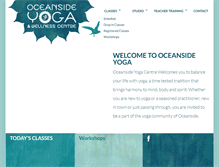 Tablet Screenshot of oceansideyoga.com